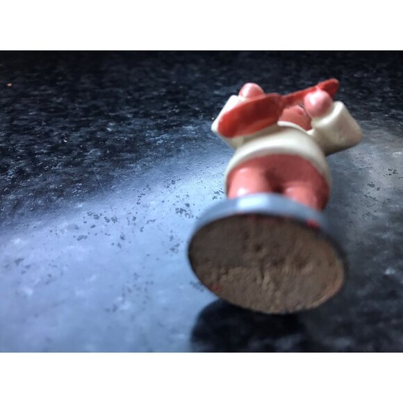 Vtg Christmas Wooden Music Angel Playing The Mandolin Erzgebirge Made In Germany - Picture 5 of 7